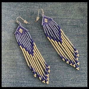Beaded Boho Statement Earrings